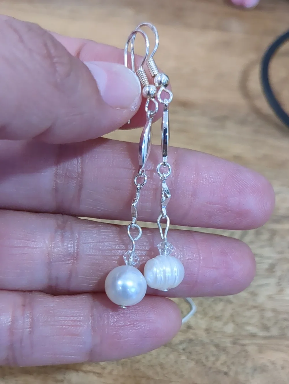 LUNA NORTE Bundle Turquoise Bead & Freshwater Pearls Dangle Earrings